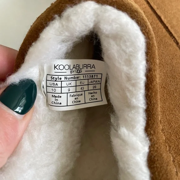 Koolaburra by UGG Graisen Men’s Suede Slippers in Chestnut Brown Size 10 NEW - Picture 8 of 8